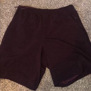 Lululemon unlined maroon shorts